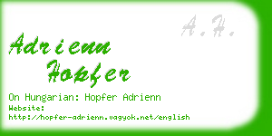 adrienn hopfer business card